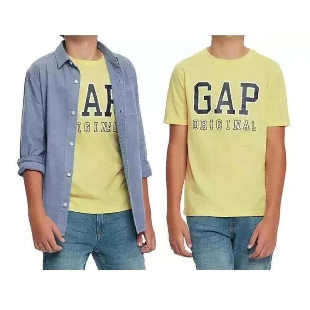Gap Kids Boys Woven Shirt Set Size 14/16 Lemonade